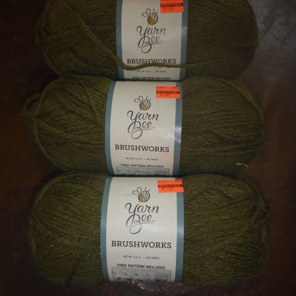 Yarn Bee Office 4 Skeins Yarn Bee Brushworks Alpaca Blend Yarn